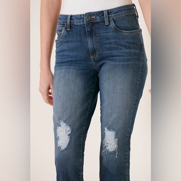 Kut From The Kloth Catherine Boyfriend Skinny Size 6 - Picture 5 of 13
